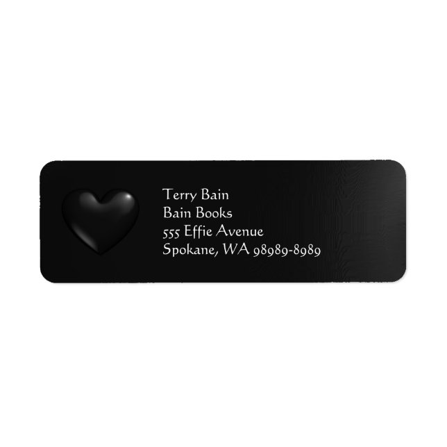 Balloon 3D Heart Label (Front)