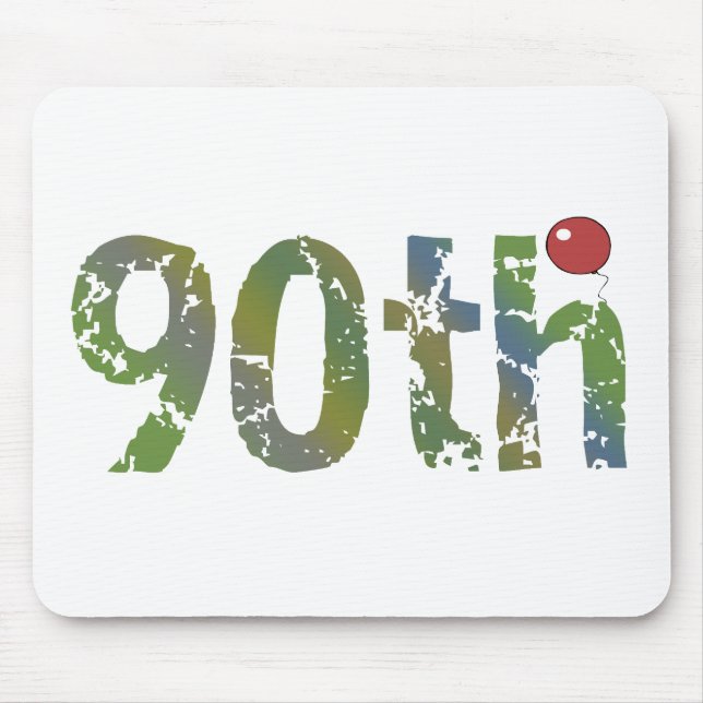 Balloon 90th Birthday Gifts Mouse Pad (Front)