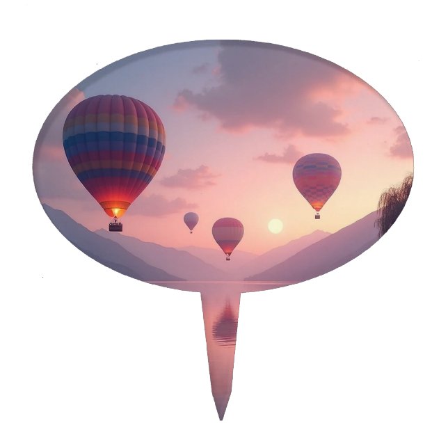 Balloon Adventure Dreams Cake Topper (Front)