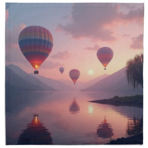 Balloon Adventure Dreams Cloth Napkin