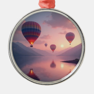 Balloon Adventure Dreams Metal Ornament