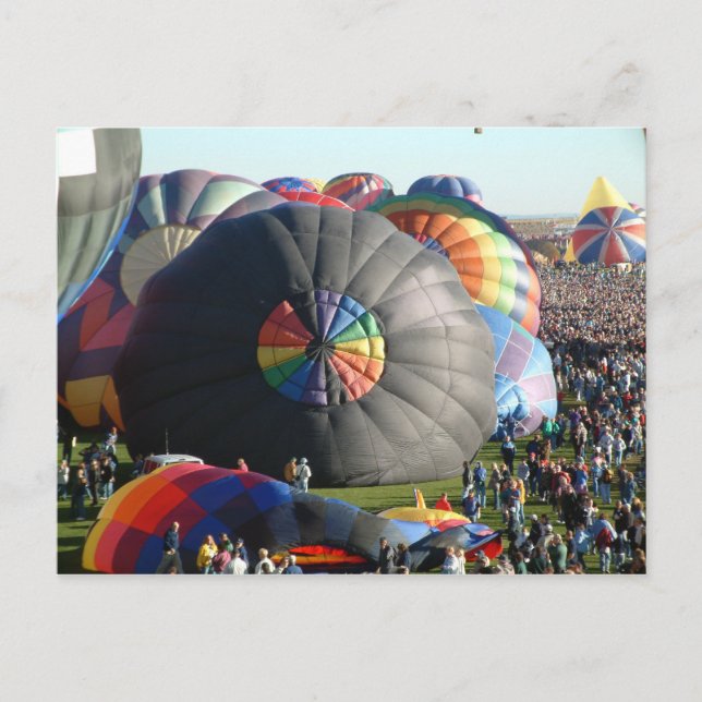 Balloon Albuquerque in the Morning Postcard (Front)