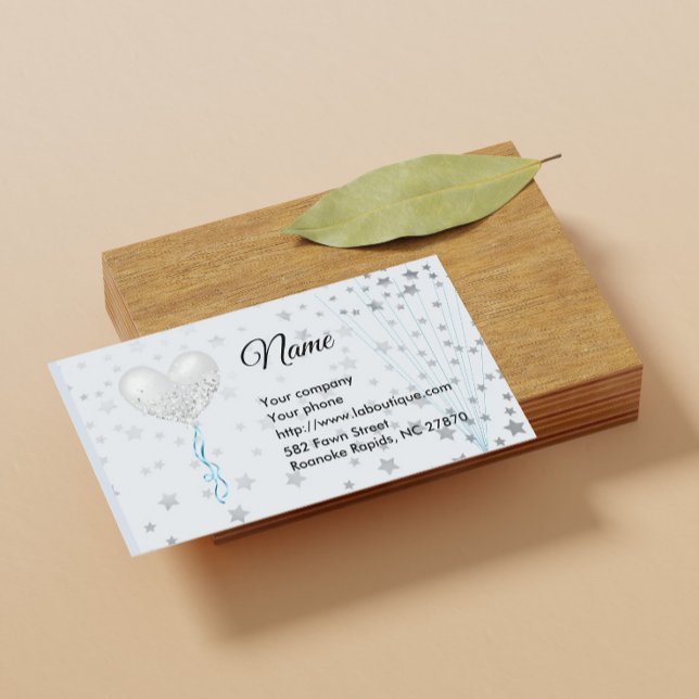 Balloon and Stars Business Card (Creator Uploaded)