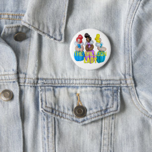 Balloon Animal Artist Lady Button