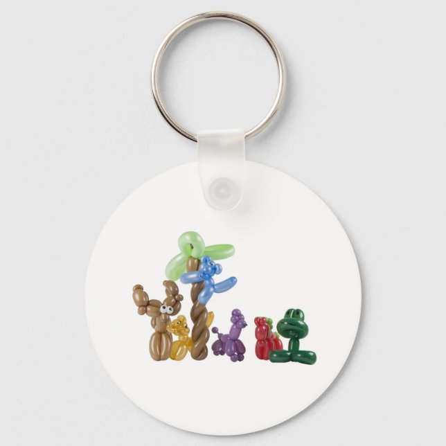 balloon animal group keychain (Front)