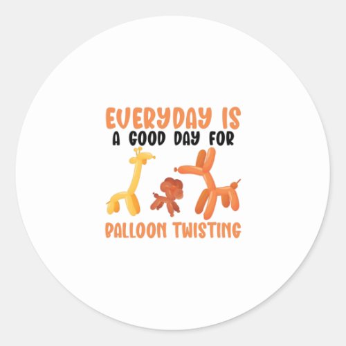 Balloon Animals Classic Round Sticker