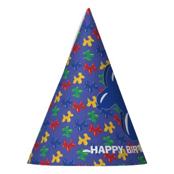 Balloon Animals Dog Sculpture Kids Birthday Party Hat | Zazzle