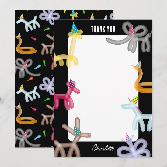 Balloon Animals Kids Party Theme (Front/Back)