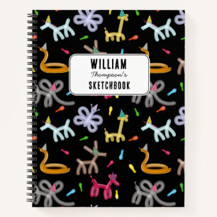 Balloon Animals Kids Party Theme Notebook