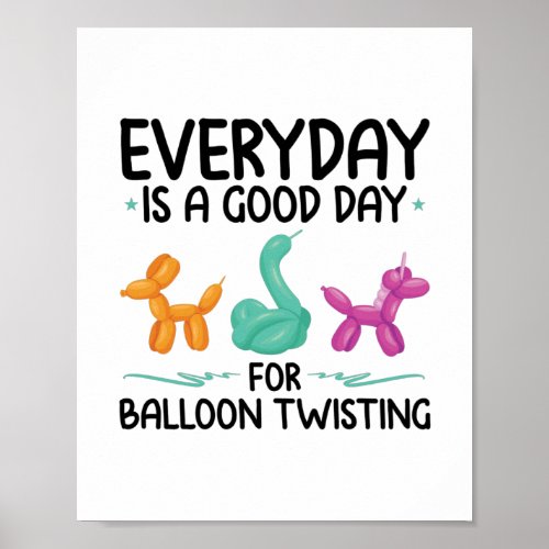 Balloon Animals  Modelling Balloons Twister Gifts Poster