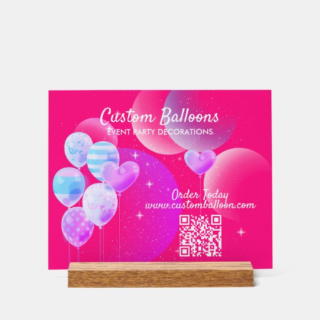 Balloon art decor qr code (Front)