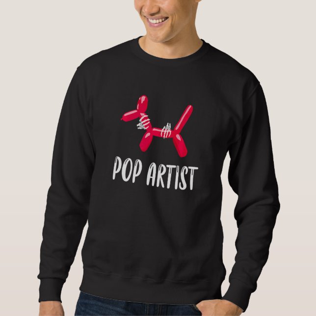 Balloon Artist Animal Balloon Making Balloon Makin Sweatshirt (Front)