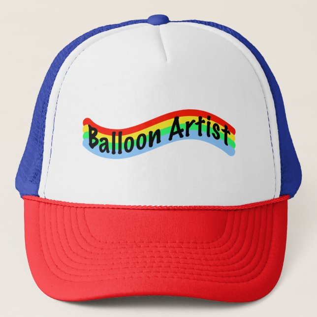 Balloon Artist Colorful Trucker Hat (Front)