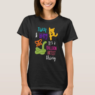 Balloon Artist Twist And Bling Balloon Animal Ball T-Shirt