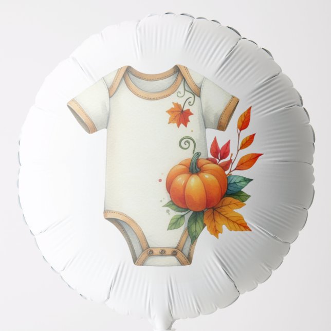 Balloon-Autumn Baby Shower Balloon Medium (Front)