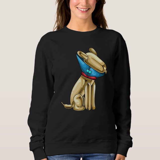 Balloon Balloon Animal Dog Cone of Shame Sweatshirt (Front)