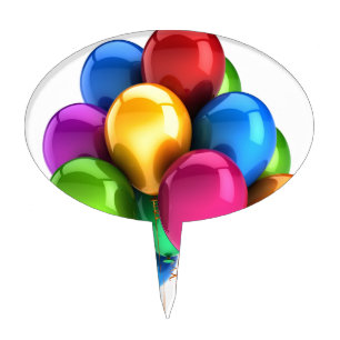 balloon balloons custom personalize Anniversaries Cake Topper