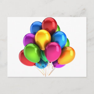 balloon balloons custom personalize Anniversaries Postcard