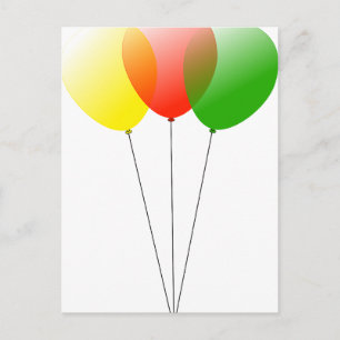Balloon balloons custom personalize Anniversaries Postcard