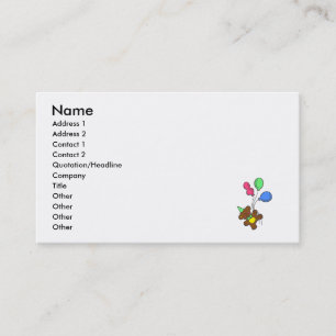 Balloon Bear Business Card