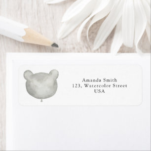 Balloon Bear Label