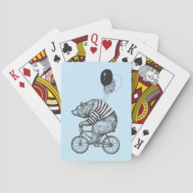 Balloon Bear Poker Cards (Back)