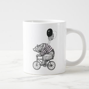 Balloon Bicycle Bear Giant Coffee Mug