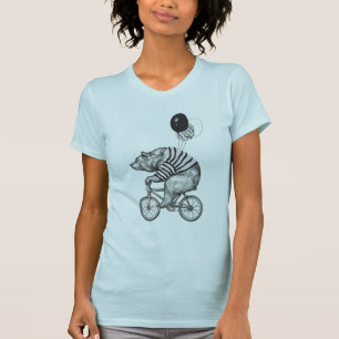 Balloon Bicycle Bear T-Shirt