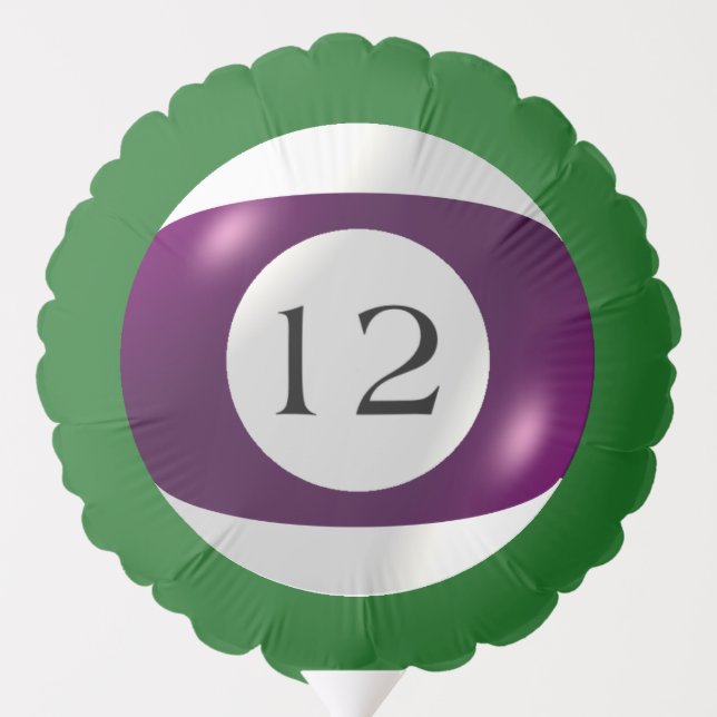 Balloon - Billiards - 12 Ball (Back)