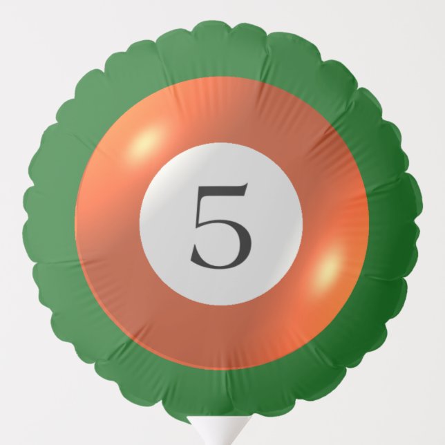 Balloon - Billiards - 5 Ball (Back)