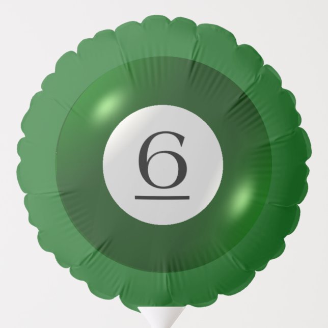 Balloon - Billiards - 6 Ball (Back)