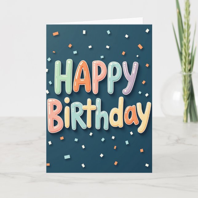 Balloon Birthday Card (Front)