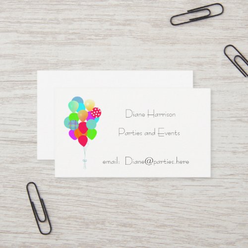 Balloon Bouquet Business Card