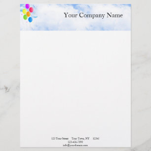 Balloon Bouquet Letterhead