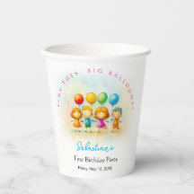 Balloon Buddies Bash Boy 1st Birthday Paper Party