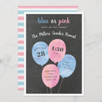 Balloon Bunch | Gender Reveal Party Invitation