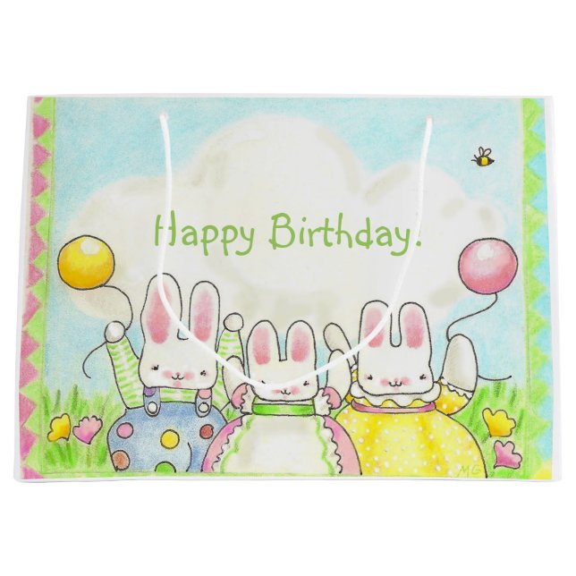 Balloon Bunnies Gift Bag (Front)