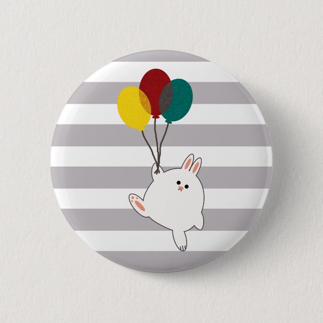 Balloon Bunny Button (Front)