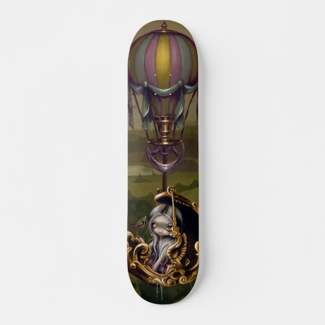 Balloon Chariot steampunk Skateboard Deck (Front)