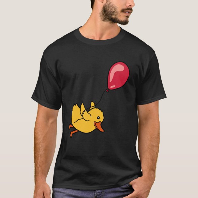 Balloon Chick Flies Away T-Shirt (Front)