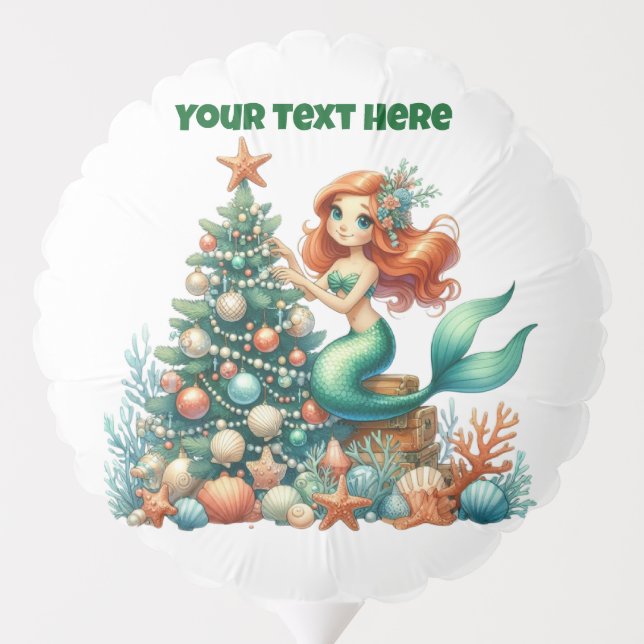 Balloon-Christmas Mermaid Balloon (Back)