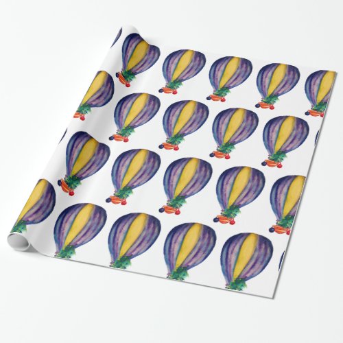 Balloon Christmas Tree Wrapping Paper