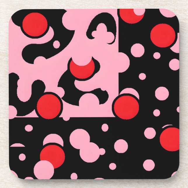 Balloon Clouds Group Beverage Coaster (Front)