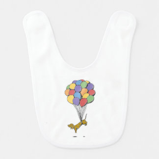 Balloon Dachshund Baby Bib