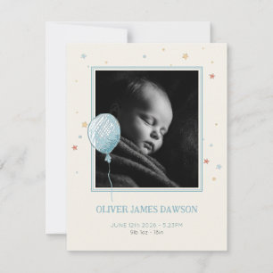 Balloon Daydream Compact Baby Announcement