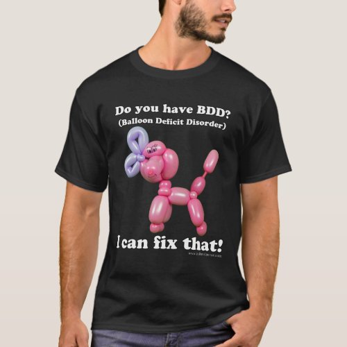 Balloon Deficit Disorder Poodle Balloon Animal T_Shirt