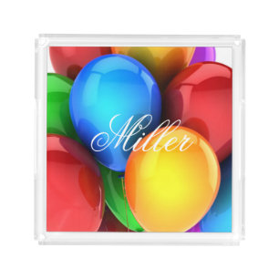 Balloon Design Acryllic Tray