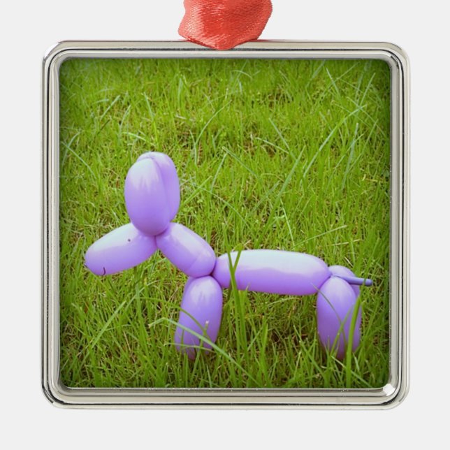 Balloon Dog Christmas Ornament (Front)