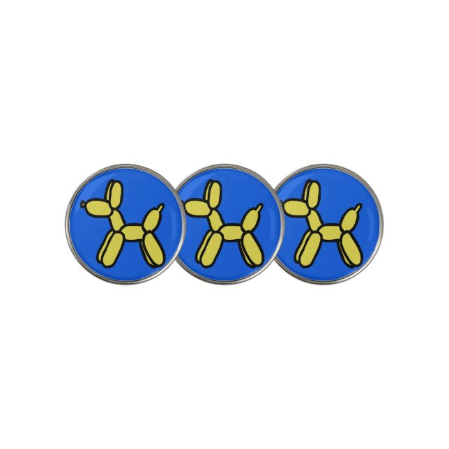 Balloon Dog Golf Ball Marker (3 Up)