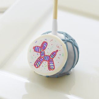 Balloon Dog Party Cake Pops
